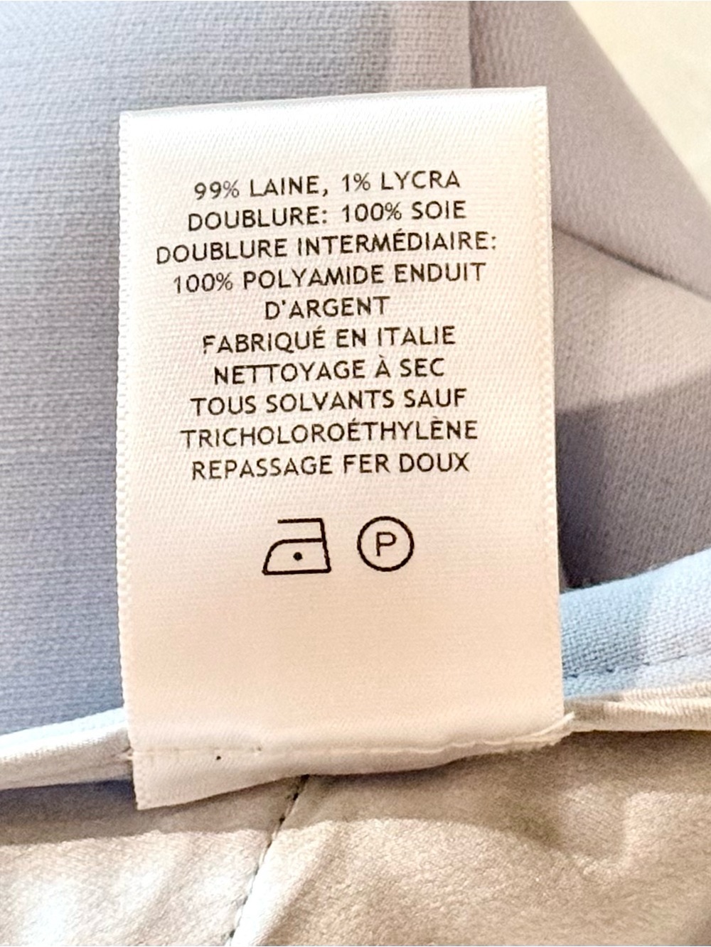 Gabriela Hearst Torres Wool Silk Trousers Lt. Blue Quiet Luxury Minimalist Sz:8 - Picture 16 of 16